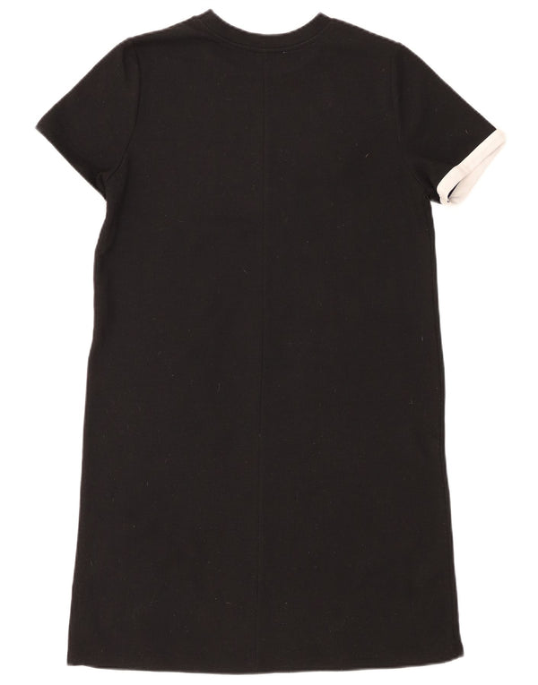 Zara Femme Trafaluc T-Shirt Robe UK 10 Petit Noir Colorblock