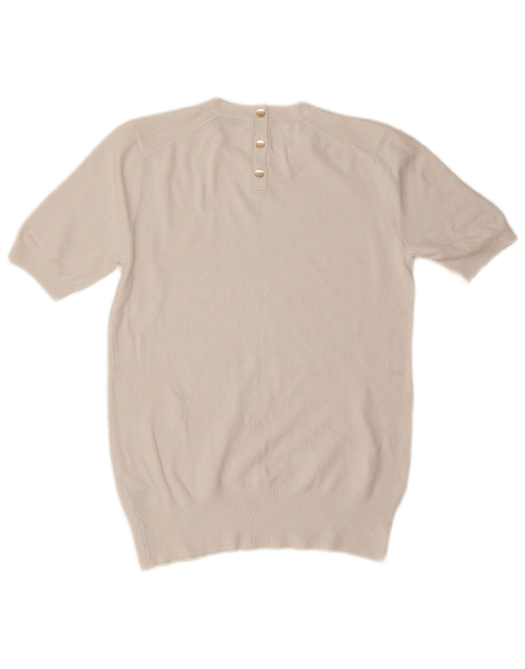 Zara Chemisier Femme Top UK 14 Large Viscose Blanche