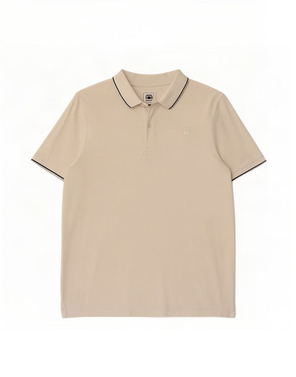 G-Star Polo Homme Blanc Moyen Coton