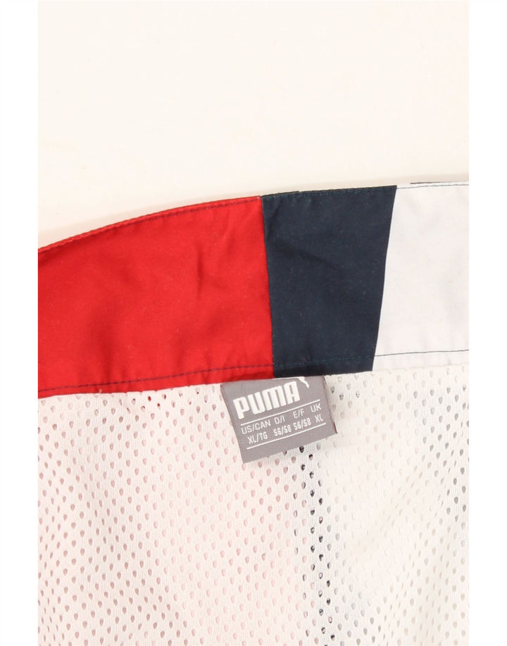 PUMA Mens Swimming Shorts XL Red Striped Polyester Vintage Puma and Second-Hand Puma from Messina Hembry 