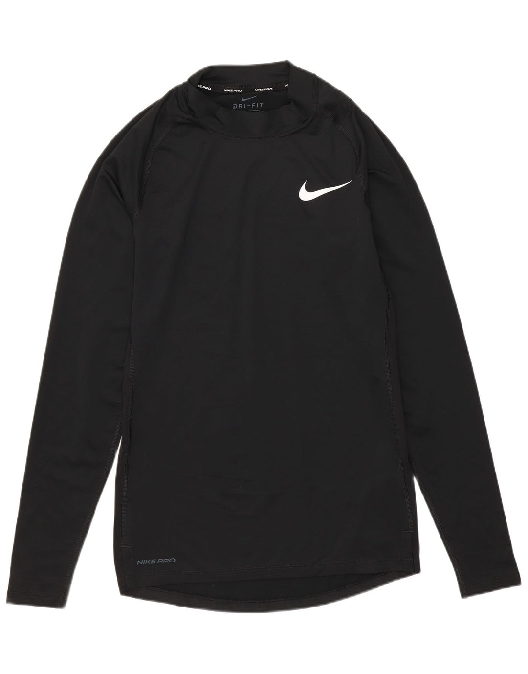 Nike Haut moulant à manches longues pour homme Taille S Noir Polyester