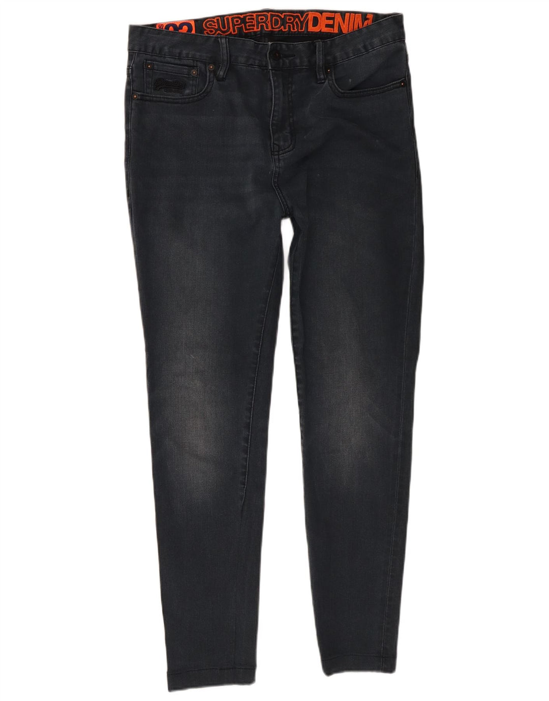 Superdry Jean skinny W32 L28 bleu marine en coton pour homme