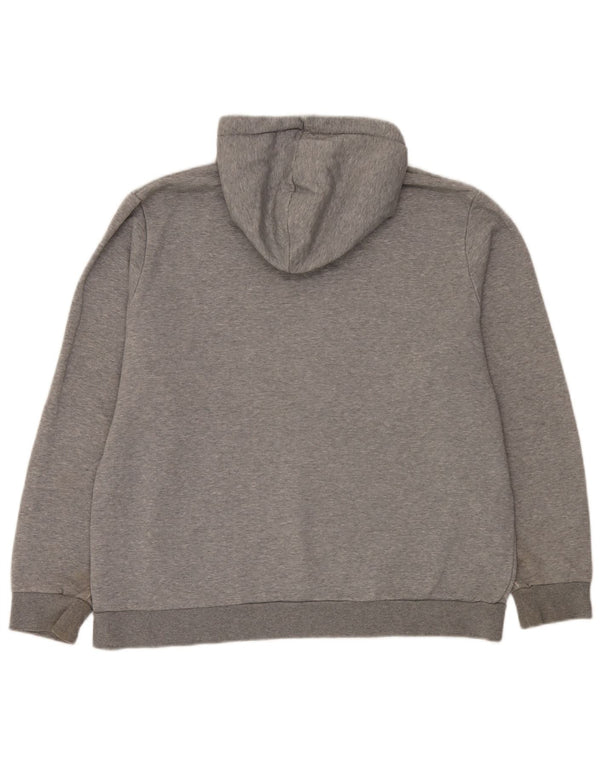 Puma Pull à capuche graphique XL homme gris coton