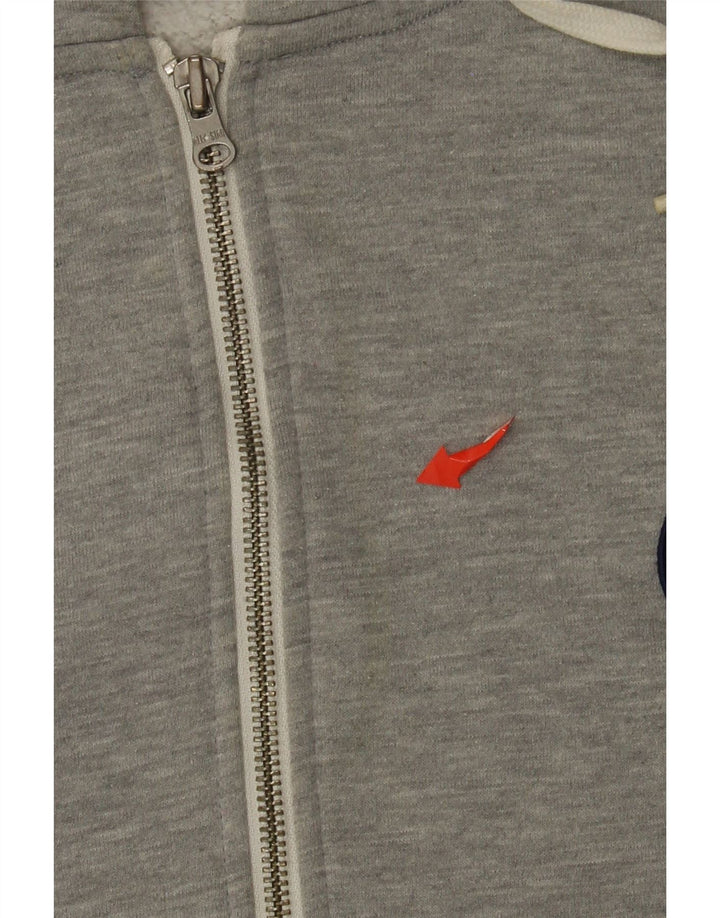 CONVERSE Pull à capuche zippé pour homme 2XL Gris Coton
