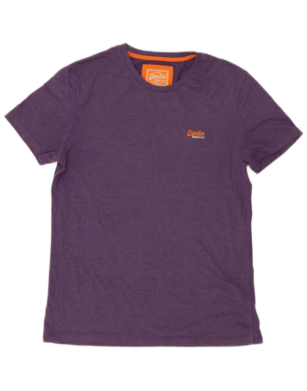 Superdry T-Shirt Homme Top XL Violet Coton Moderne