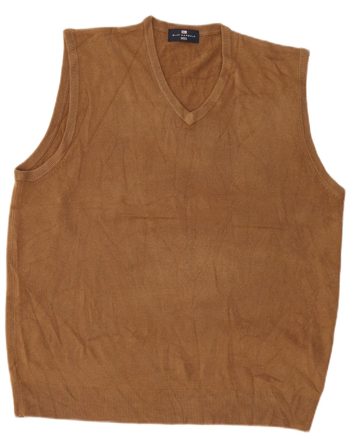 Marks & Spencer Débardeur Vest Homme XL Beige Acrylique