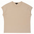 Massimo Dutti T-Shirt Femme UK 14 Beige Moyen