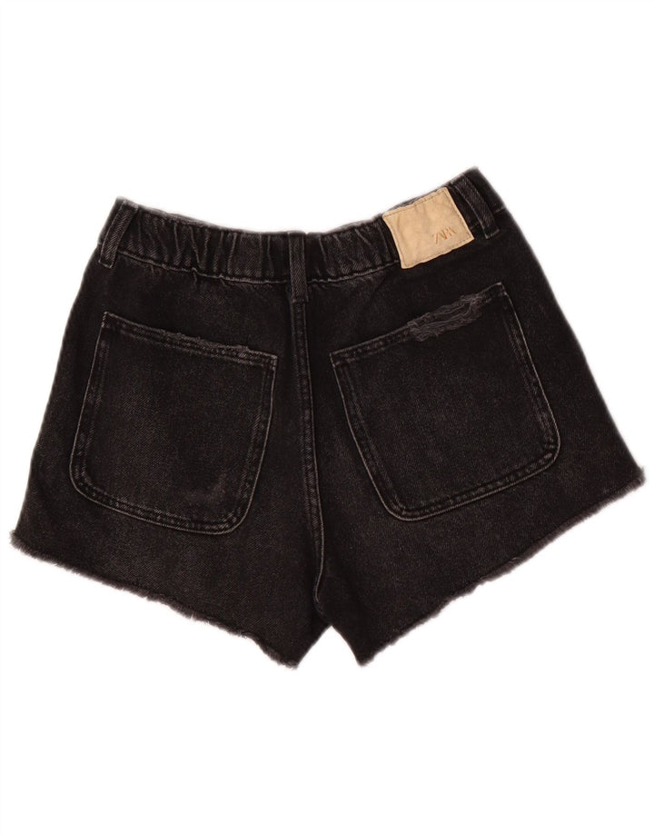 ZARA Short en jean vieilli pour fille 9-10 ans W24 Gris