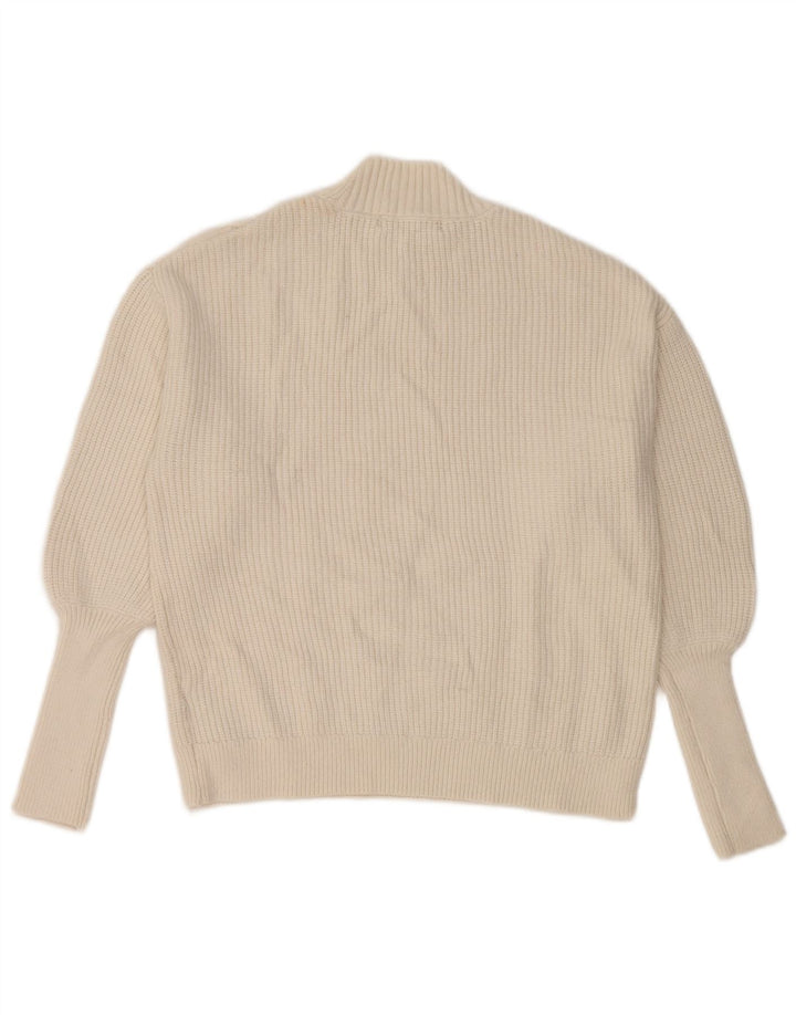 Marks & Spencer Pull col roulé pour femme UK 14 Blanc moyen