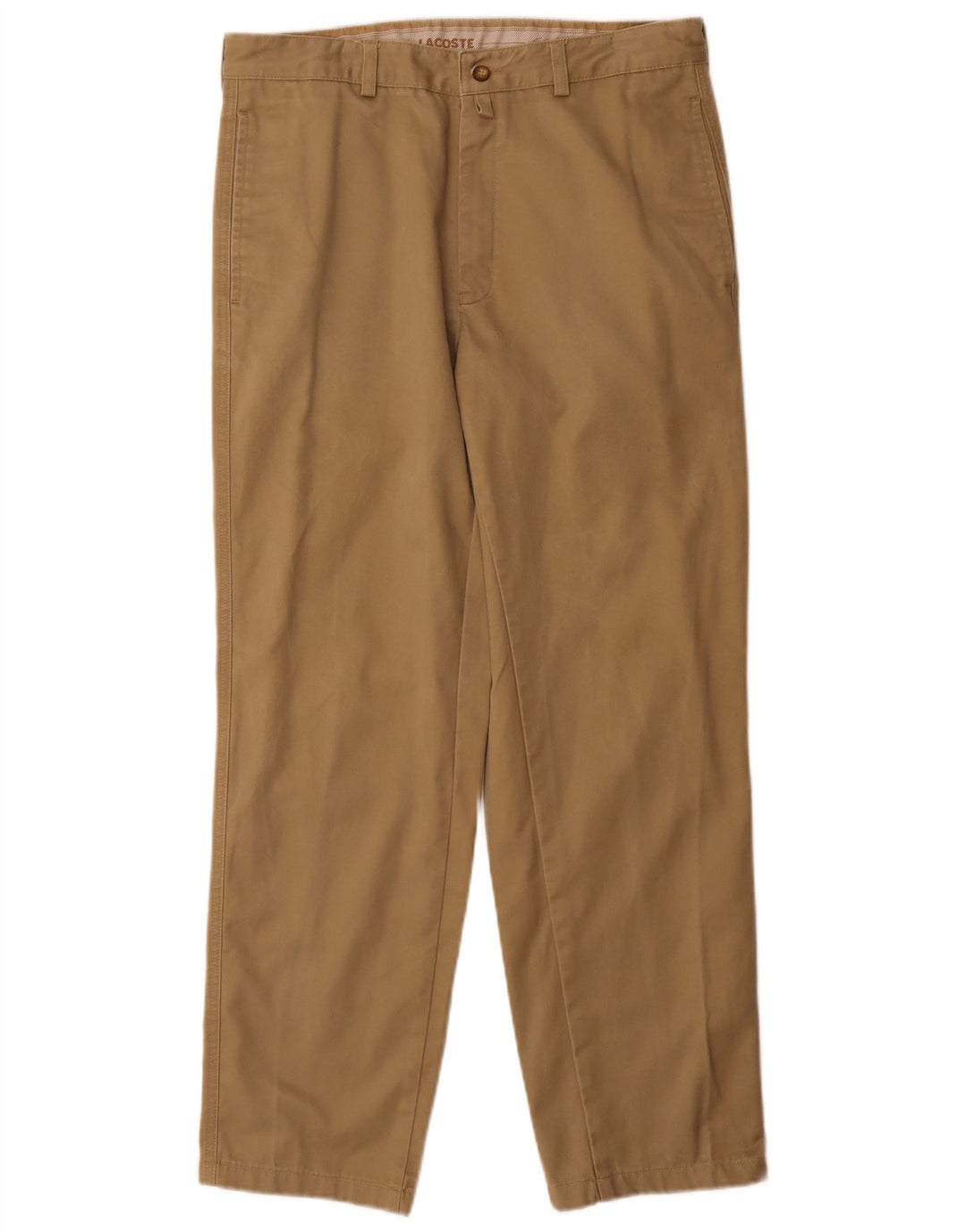 Lacoste Pantalon Chino Droit Homme Taille 40 Moyen W32 L30 Beige