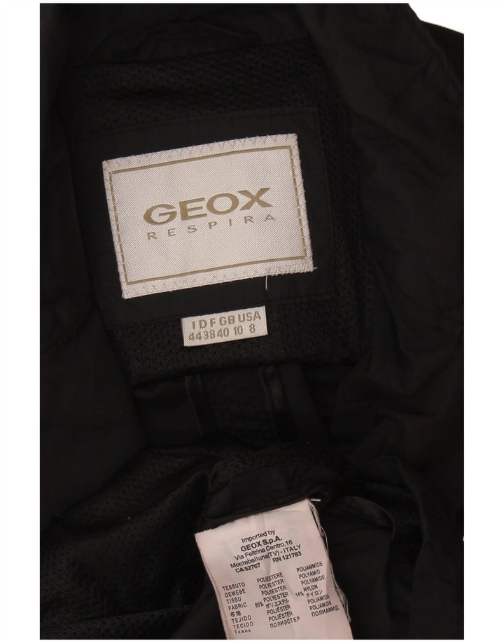 Geox Veste utilitaire pour femme UK 10 Small Noir Polyester