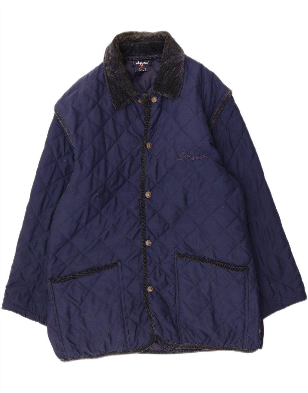 AUSTRALIAN L'ALPINA Veste matelassée homme IT 50 Large Bleu Marine Polyester
