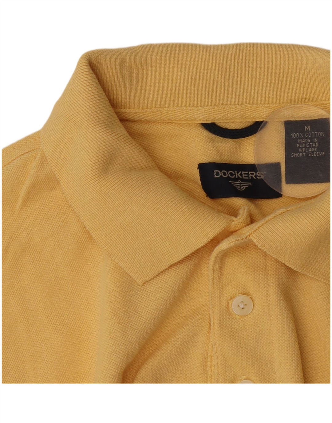 Dockers Polo Homme Jaune Moyen Coton