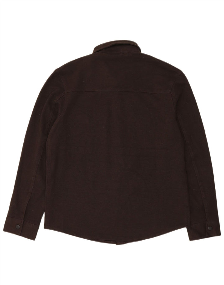 ZARA Chemise Flanelle Homme Marron Moyen Polyester