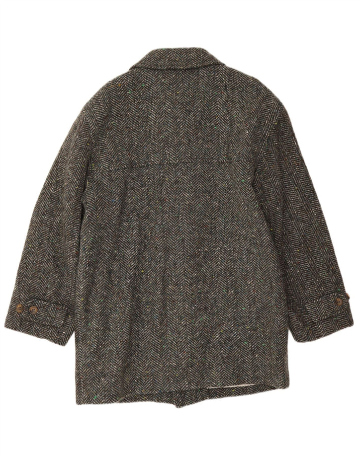 Faciba Pardessus Homme IT 52 XL Laine à Chevrons Gris