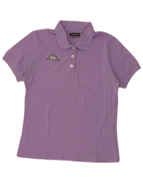 Kappa Polo Femme UK 12 Coton Violet Moyen