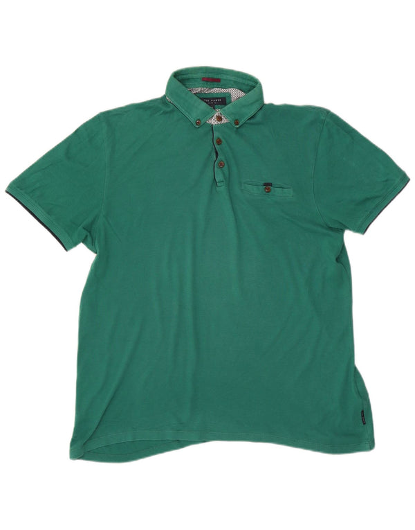 Ted Baker Polo Homme Taille 5 XL Vert Coton