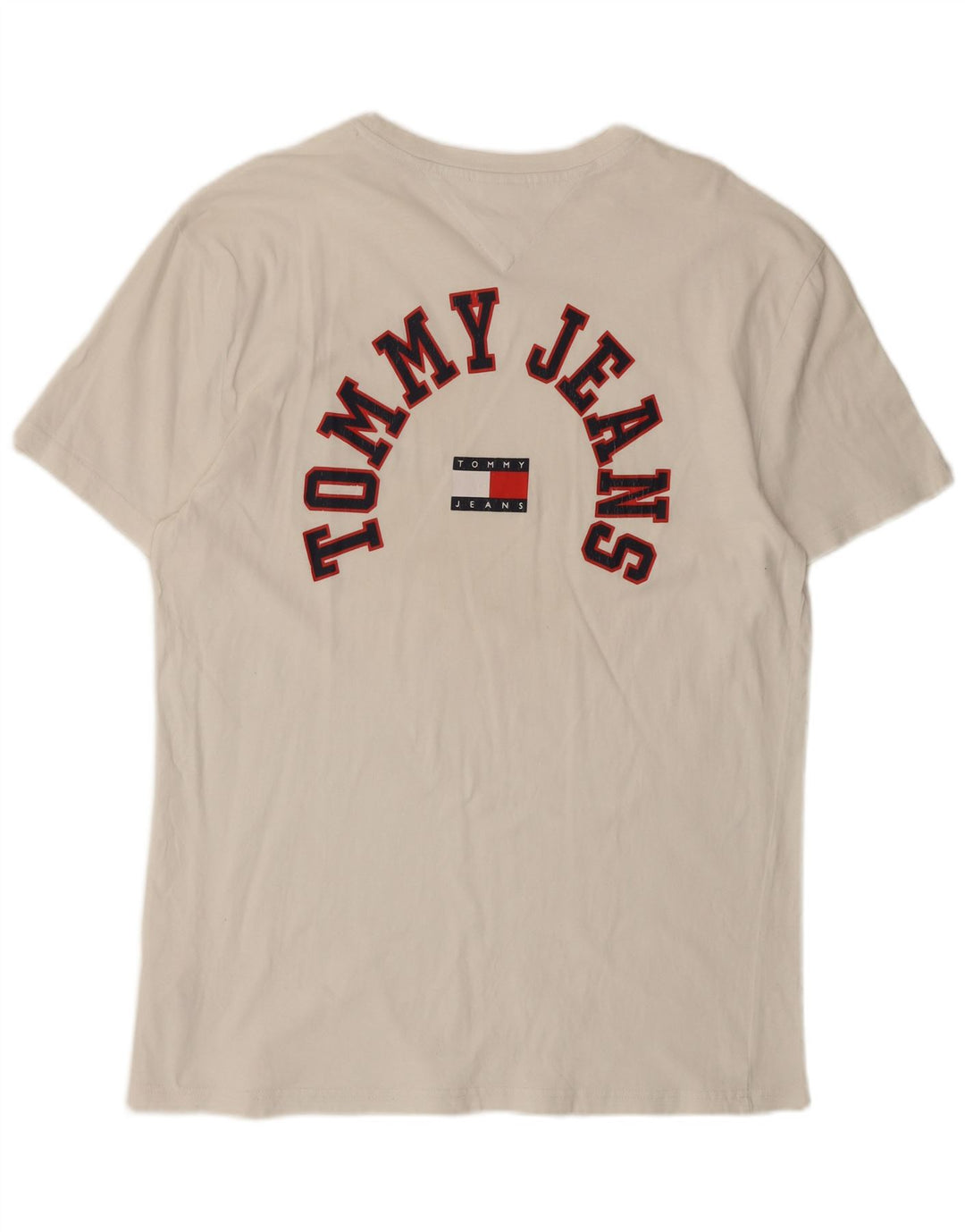 TOMMY HILFIGER T-Shirt Graphique Homme Grand Blanc Coton