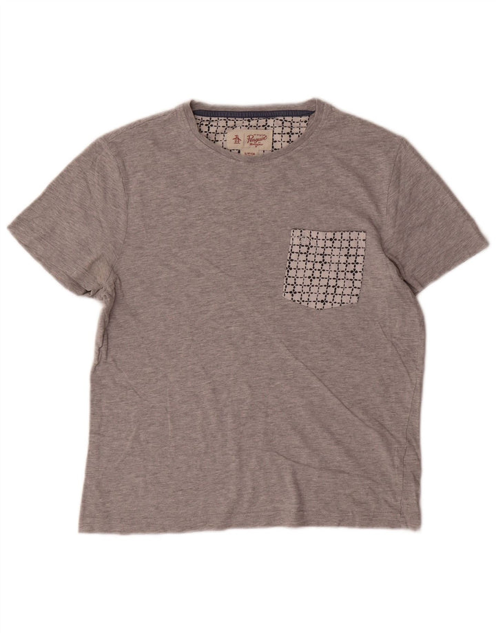 Penguin T-Shirt Homme Petit Gris Coton