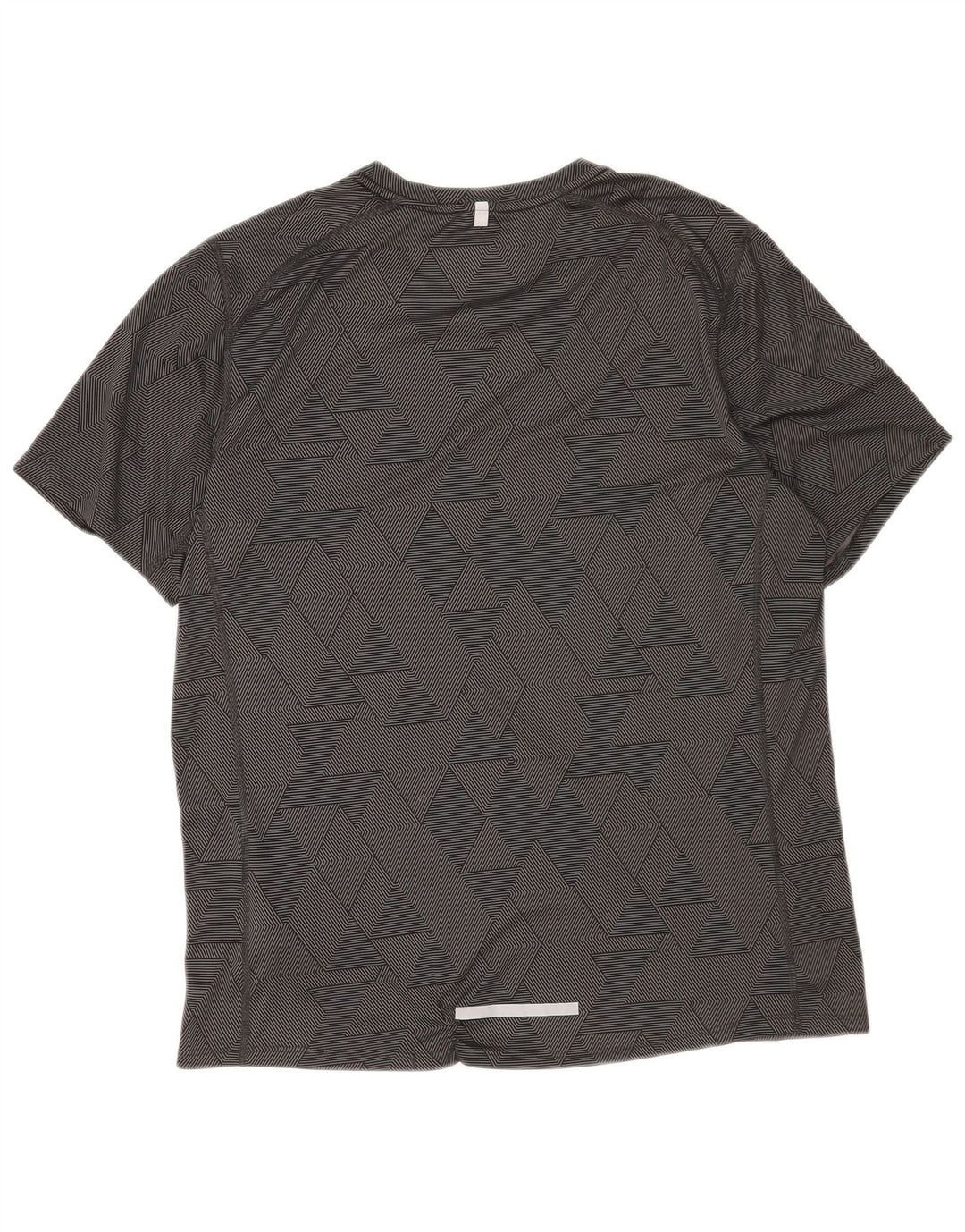 Nike Hommes Dri Fit T-Shirt Haut Large Noir Géométrique Polyester