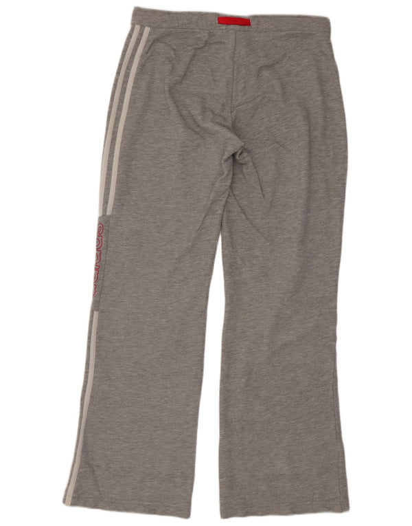 Adidas Pantalon de survêtement graphique pour femme UK 10 Small Gris Coton Sports