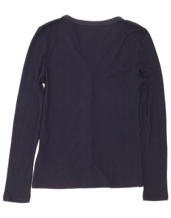 Marks & Spencer Chemise Chemisier Femme UK 8 Petit Bleu Marine Polyester