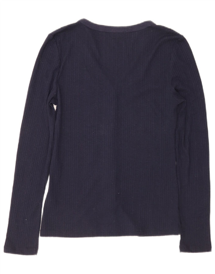 Marks & Spencer Chemise Chemisier Femme UK 8 Petit Bleu Marine Polyester