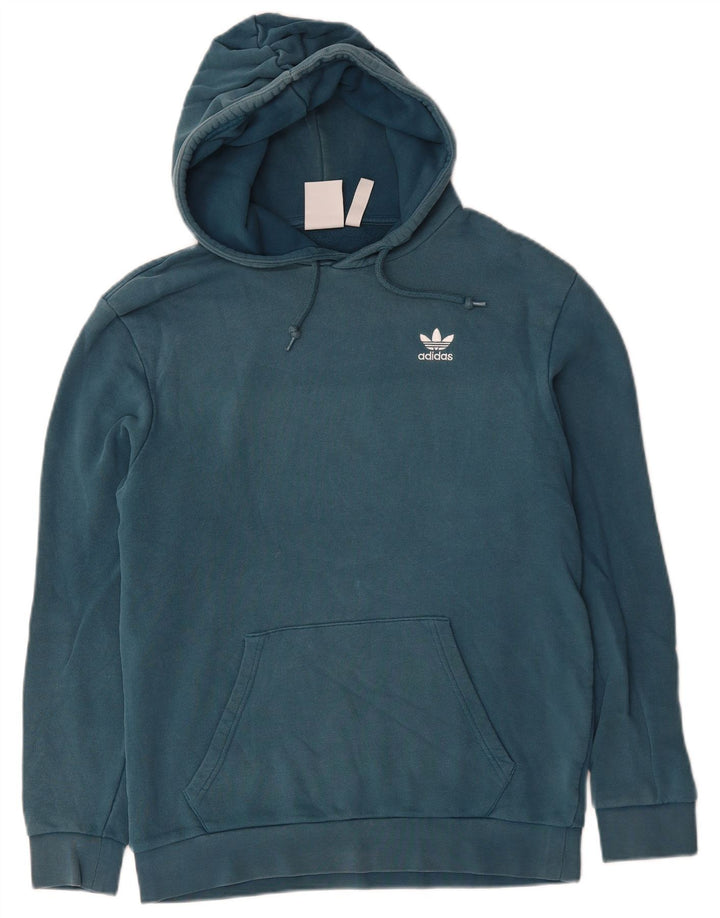 Adidas Pull à capuche pour homme Petit Bleu Coton