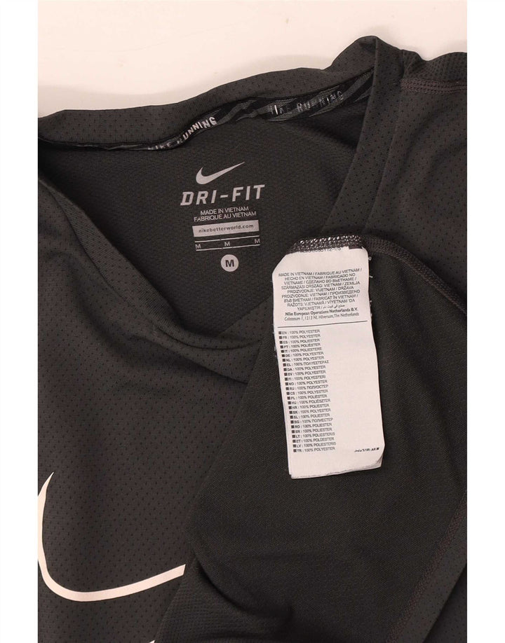Nike Homme Dri Fit Graphic T-Shirt Haut Gris Moyen Polyester