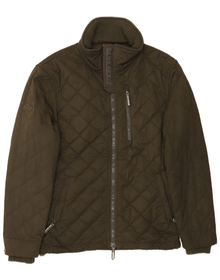 SUPERDRY Veste coupe-vent The Windhiker pour homme UK 38 Coton kaki moyen
