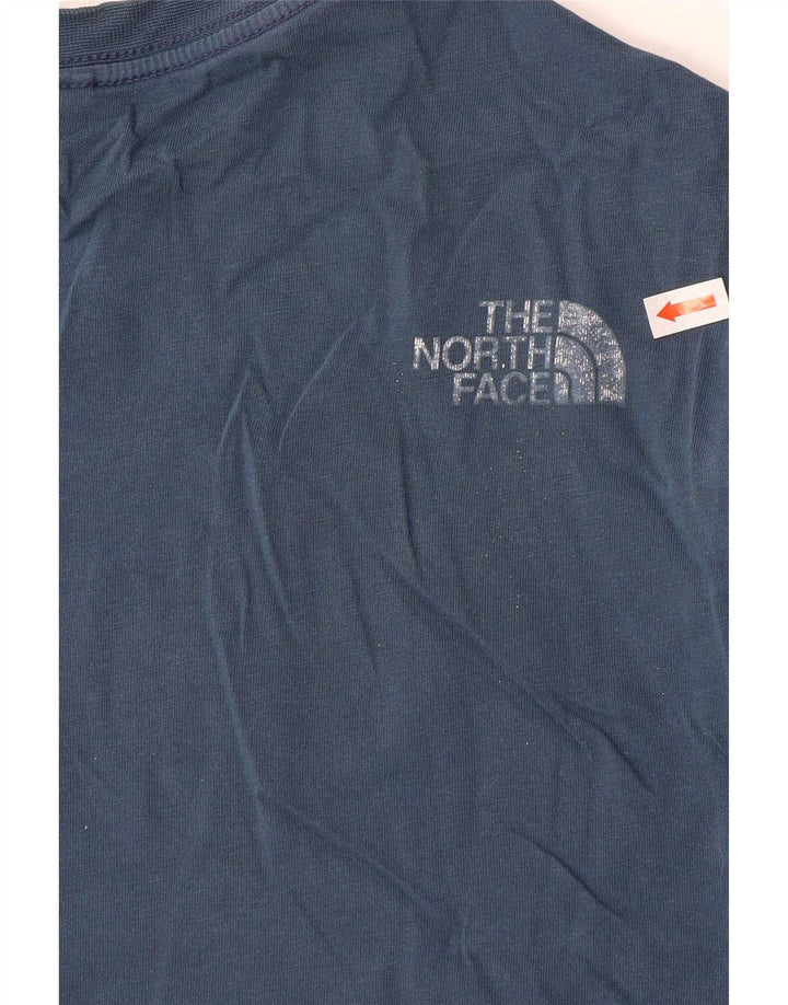 The North Face T-Shirt Graphique Homme Bleu Moyen Coton