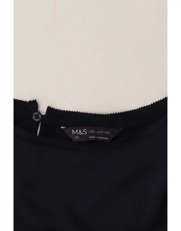 Marks & Spencer Chemisier surdimensionné pour femme UK 20 2XL Bleu marine