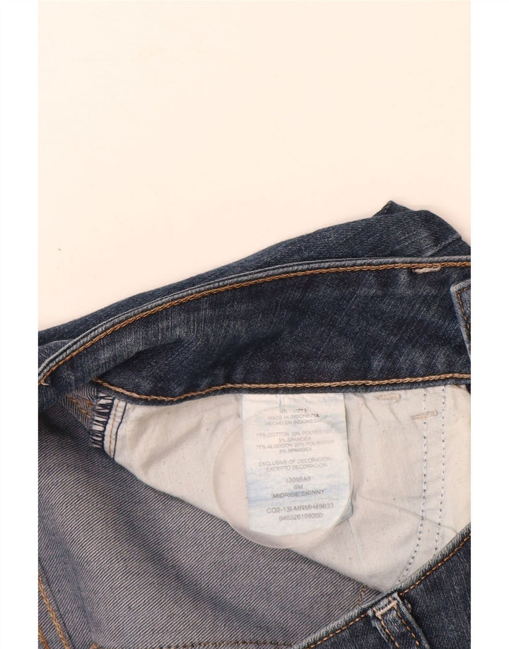 LEE Jean skinny taille moyenne Riders pour femme US 6 Medium W26 L30 Bleu Coton