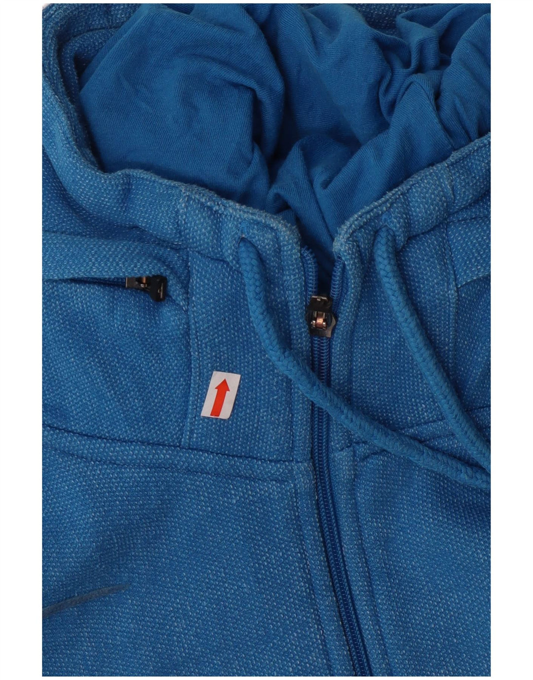 Kappa Pull à capuche zippé pour homme en coton rayé bleu grand