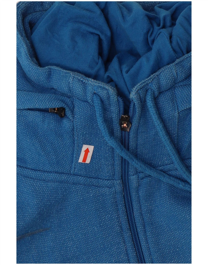 Kappa Pull à capuche zippé pour homme en coton rayé bleu grand
