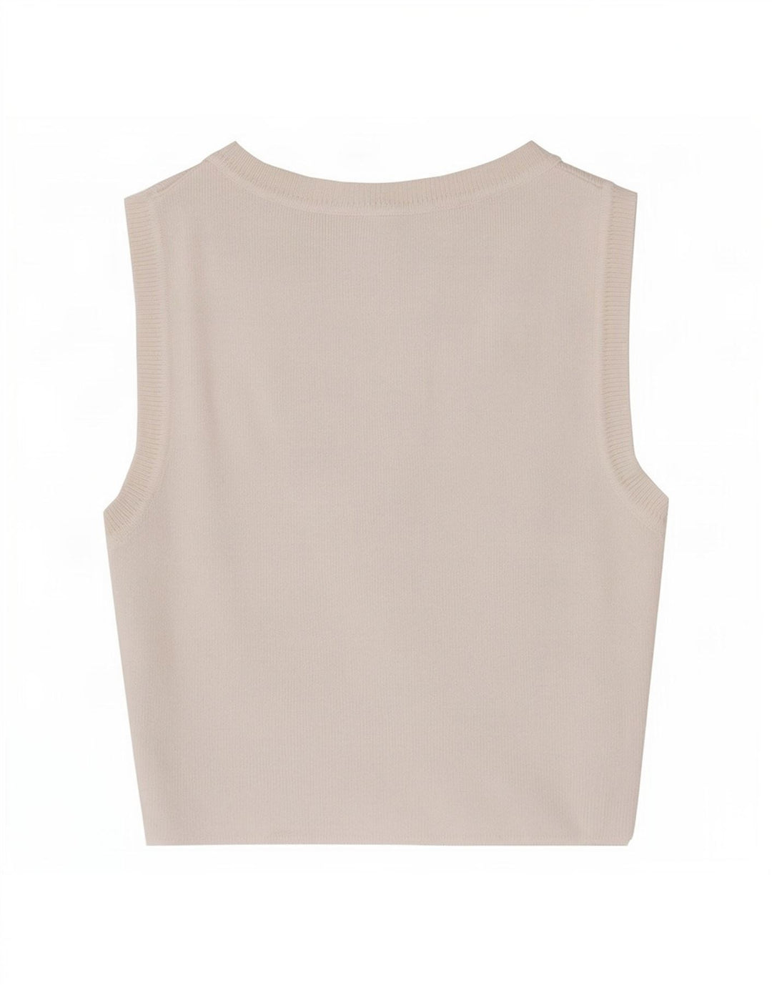 Zara Femmes Crop Débardeur UK 12 Moyen Blanc Viscose