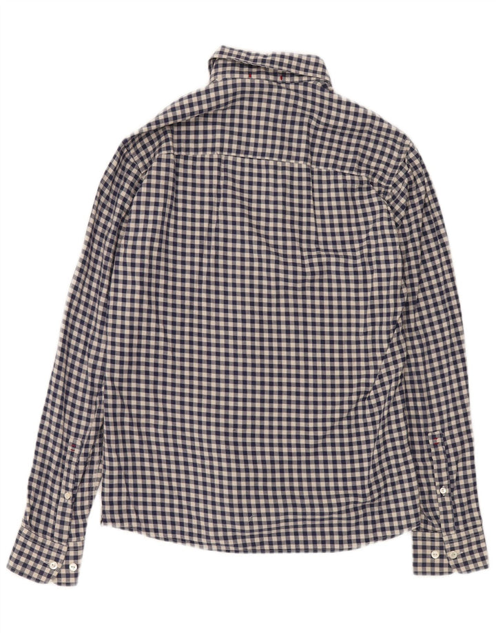 WOOLRICH Chemise Flanelle Homme XS Bleu Marine Vichy Coton