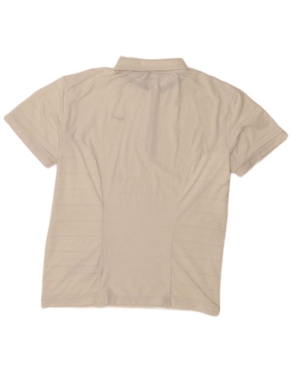 Nike Polo Homme UK 47/48 2XL Blanc Rayé Polyester