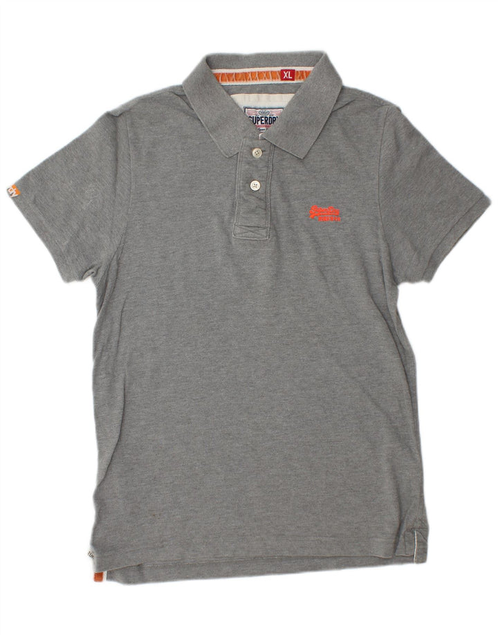 Superdry Polo XL Gris Coton Homme