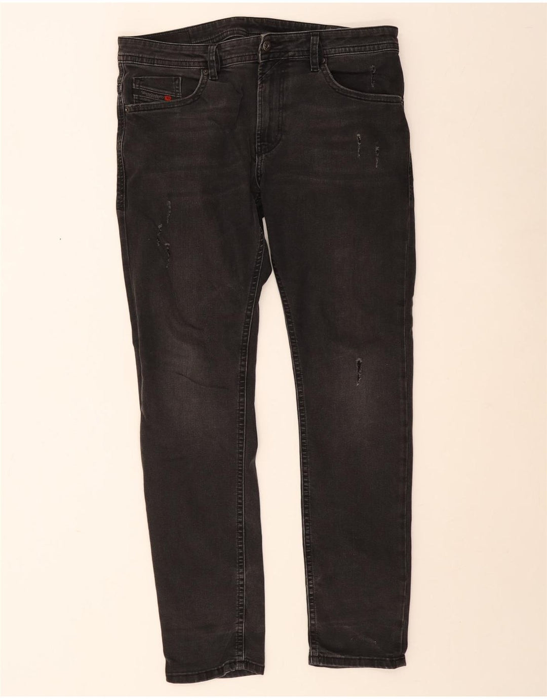 Diesel Jean slim effet vieilli W34 L30 gris coton