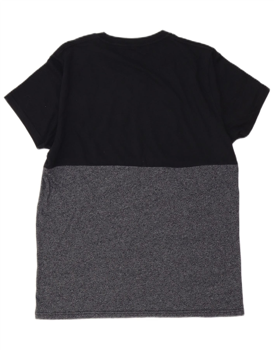 HOLLISTER Haut T-Shirt Graphique Homme Small Noir Colourblock