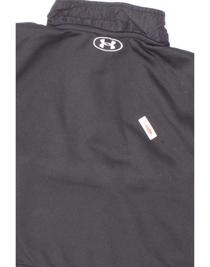 Under Armour Sweat-shirt graphique à col zippé pour garçon 2-3 ans Noir