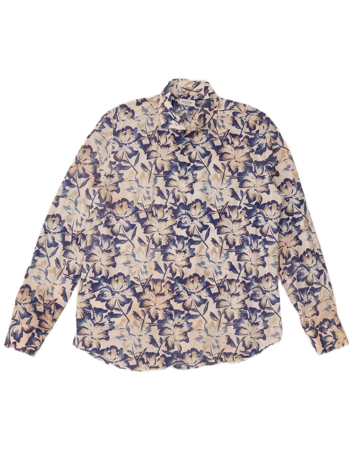 Dino Erre Chemise Homme Taille 42 Grand Floral Multicolore