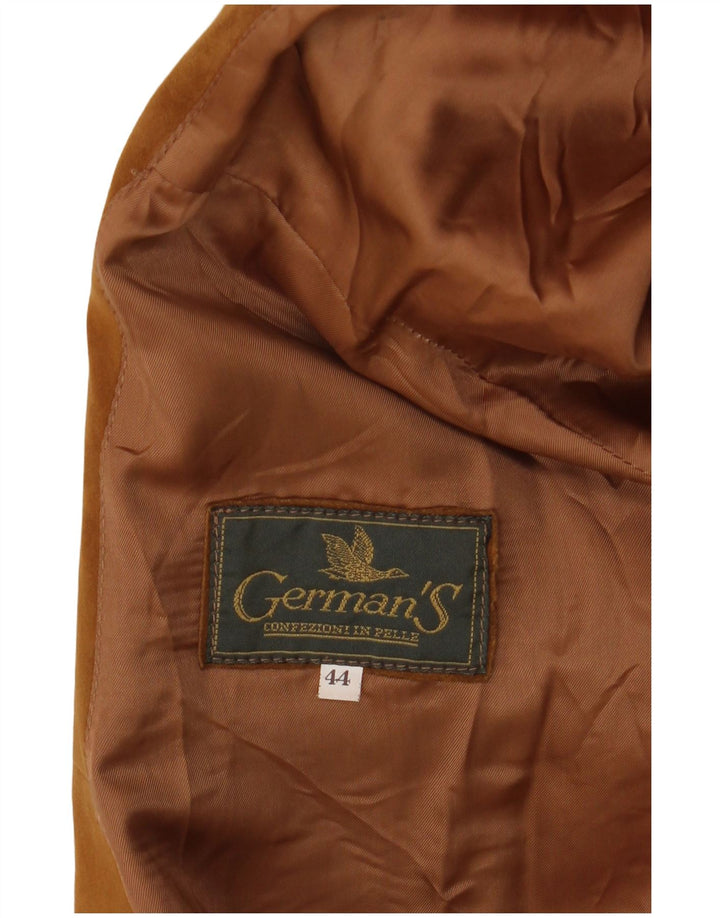 GERMAN'S Manteau surdimensionné en daim pour femme EU 44 XL Marron imprimé animal