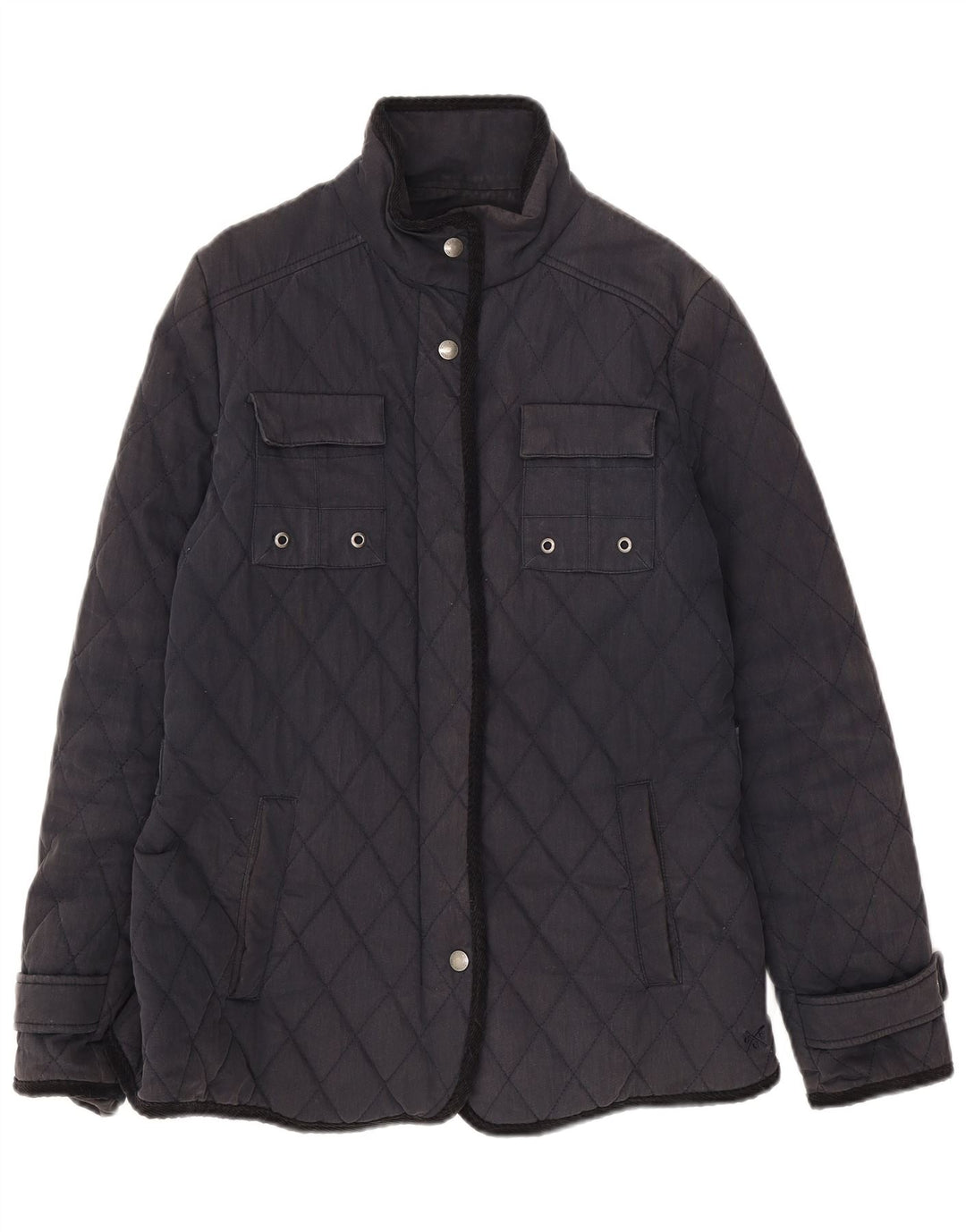 Crew Clothing Veste matelassée pour femme UK 12 Bleu marine moyen en coton