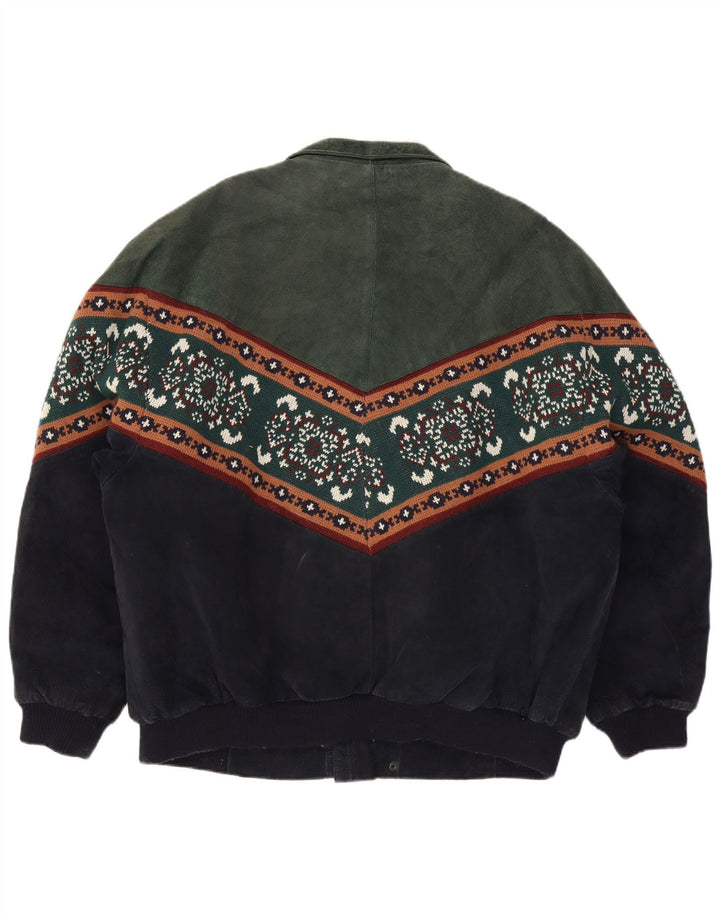 Cable Car Clothiers Veste en peau de mouton pour homme UK 44 2XL Multicolore Fair Isle
