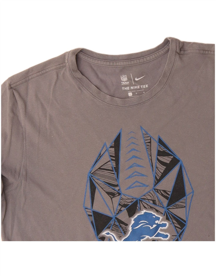 NIKE T-shirt graphique Detroit Lions pour hommes, grand coton gris