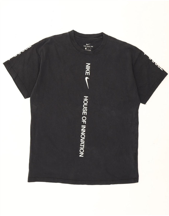Nike T-shirt graphique pour homme en coton noir moyen