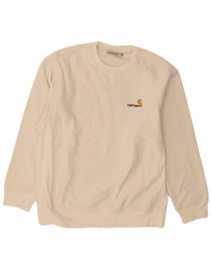 Carhartt Sweat-shirt pour homme en coton beige Large