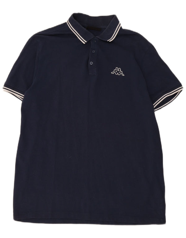 Kappa Polo Homme XL Bleu Marine Coton